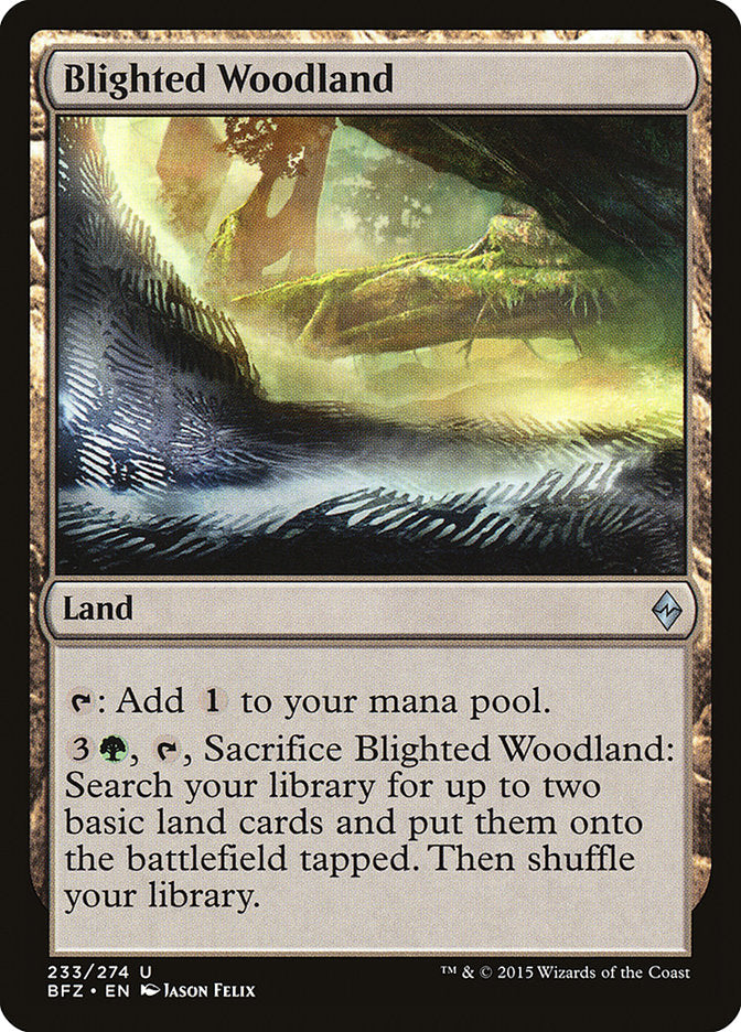 Blighted Woodland [Battle for Zendikar] | The CG Realm
