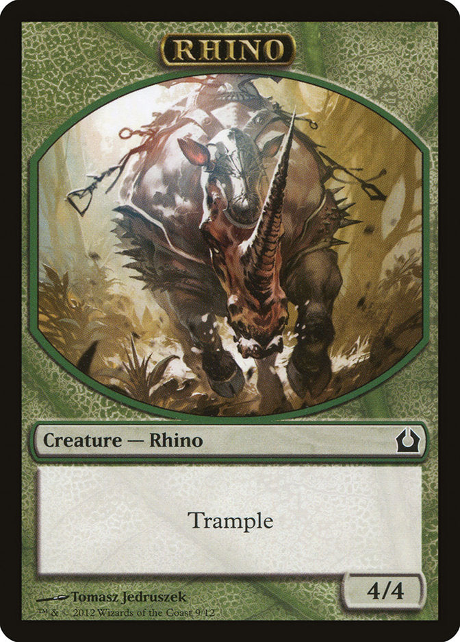 Rhino Token [Return to Ravnica Tokens] | The CG Realm