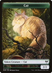 Dwarf Berserker // Cat Double-Sided Token [Kaldheim Tokens] | The CG Realm