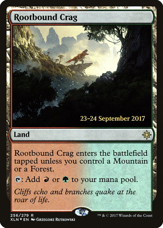 Rootbound Crag [Ixalan Prerelease Promos] | The CG Realm