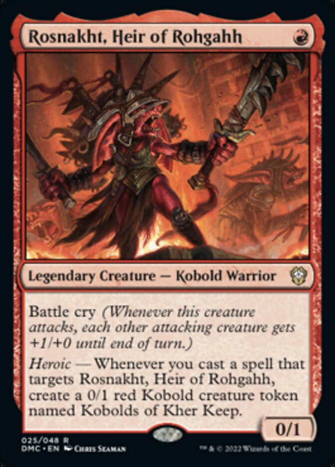 Rosnakht, Heir of Rohgahh [Dominaria United Commander] | The CG Realm