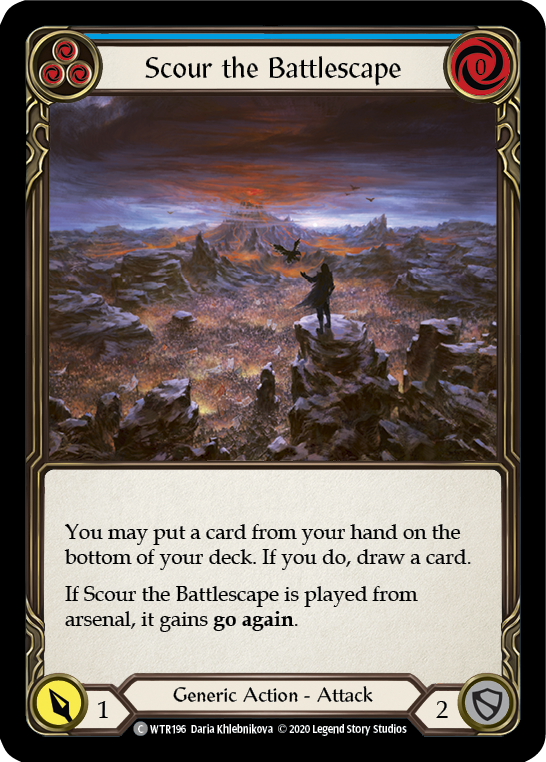 Scour the Battlescape (Blue) [U-WTR196] (Welcome to Rathe Unlimited)  Unlimited Normal | The CG Realm