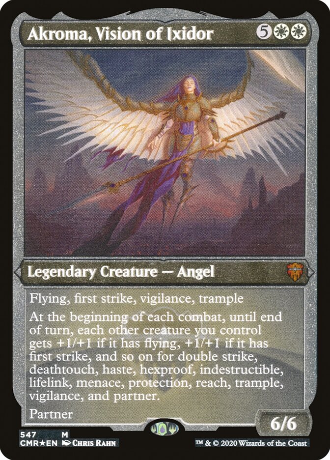 Akroma, Vision of Ixidor (Etched) [Commander Legends] | The CG Realm