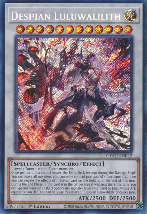 Despian Luluwalilith [CYAC-EN042] Secret Rare | The CG Realm