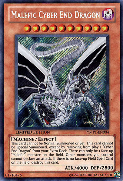 Malefic Cyber End Dragon [YMP1-EN004] Secret Rare | The CG Realm