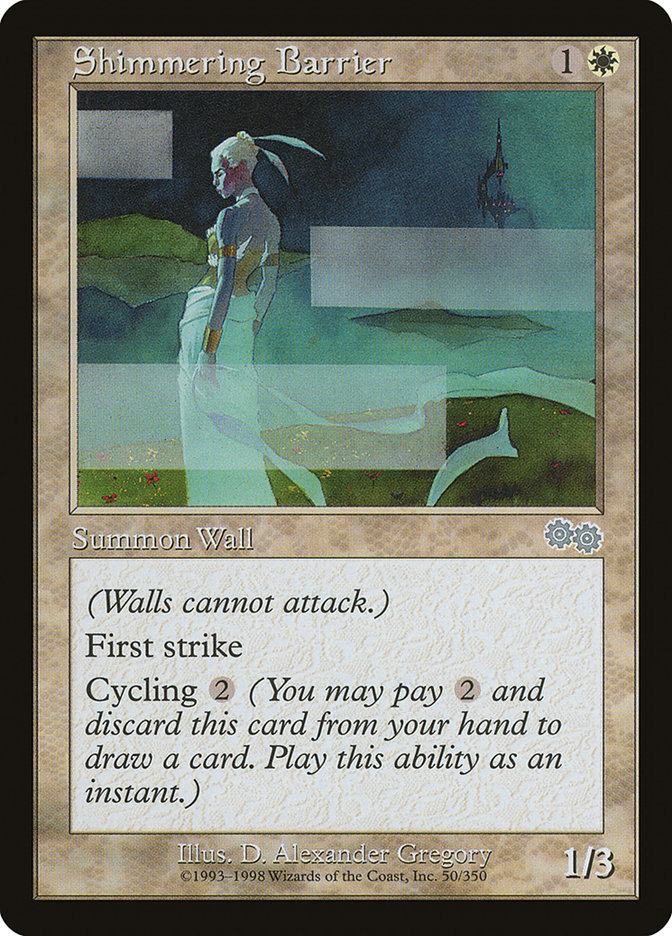 Shimmering Barrier [Urza's Saga] | The CG Realm