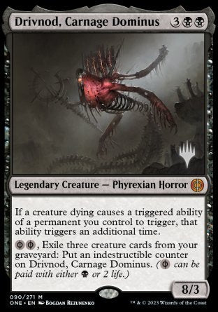Drivnod, Carnage Dominus (Promo Pack) [Phyrexia: All Will Be One Promos] | The CG Realm