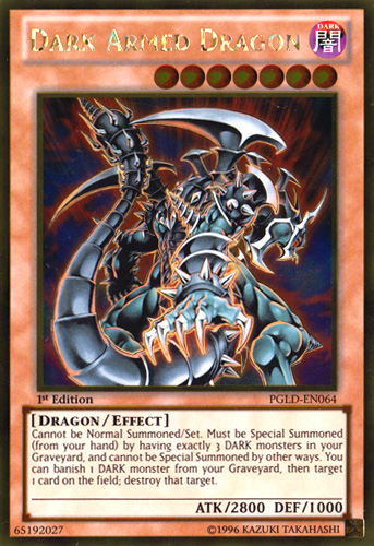 Dark Armed Dragon [PGLD-EN064] Gold Rare | The CG Realm