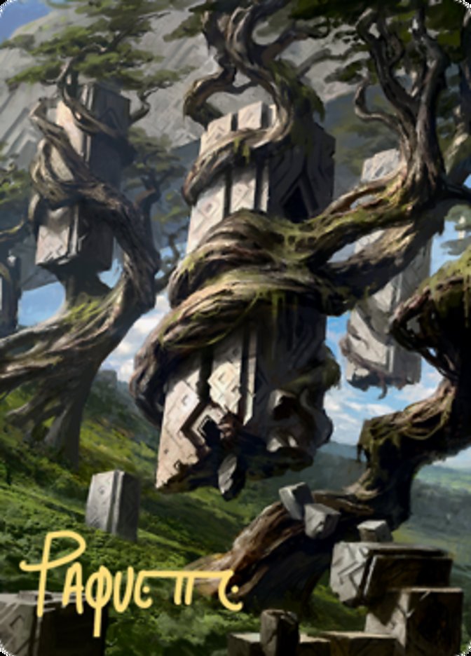 Forest 2 Art Card (Gold-Stamped Signature) [Zendikar Rising Art Series] | The CG Realm