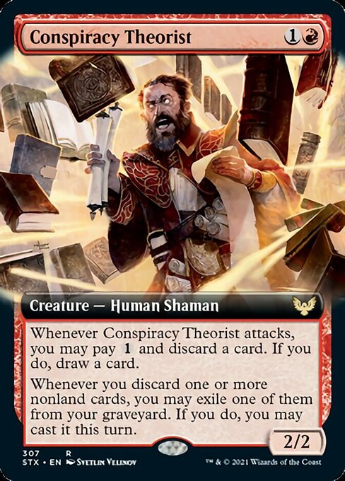 Conspiracy Theorist (Extended Art) [Strixhaven: School of Mages] | The CG Realm