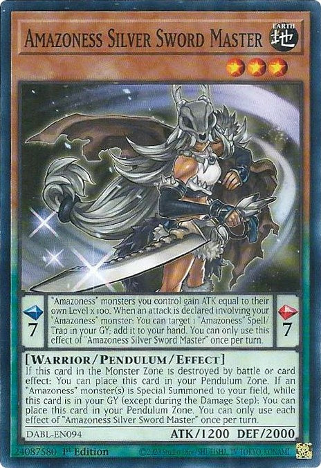 Amazoness Silver Sword Master [DABL-EN094] Common | The CG Realm