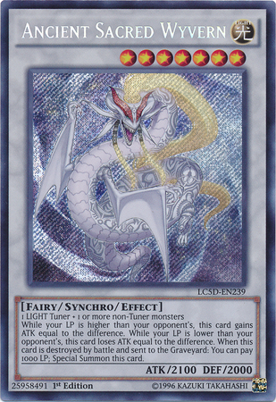 Ancient Sacred Wyvern [LC5D-EN239] Secret Rare | The CG Realm