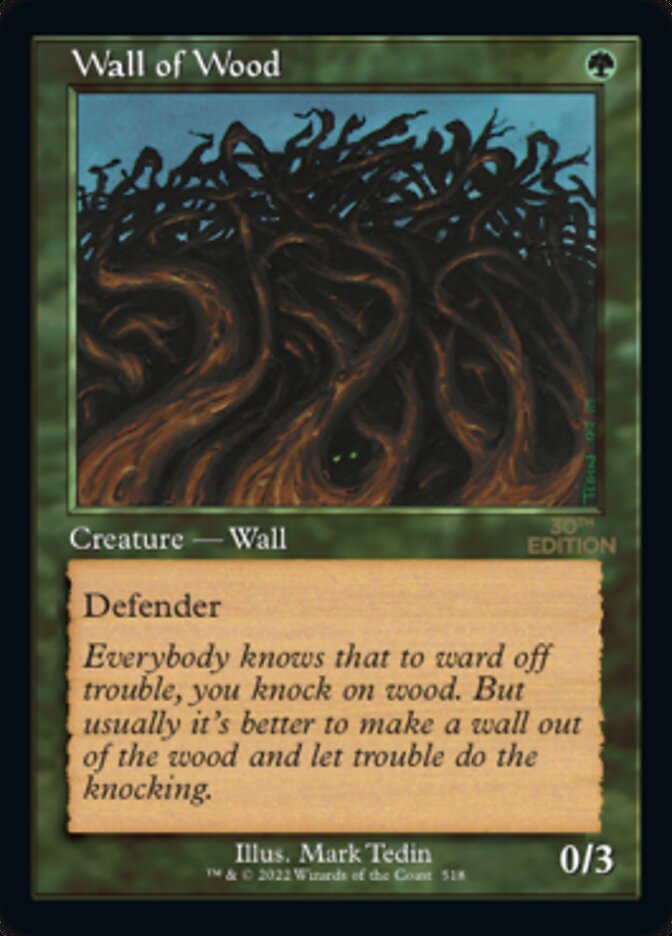 Wall of Wood (Retro Frame) (30A-518) - 30th Anniversary Edition