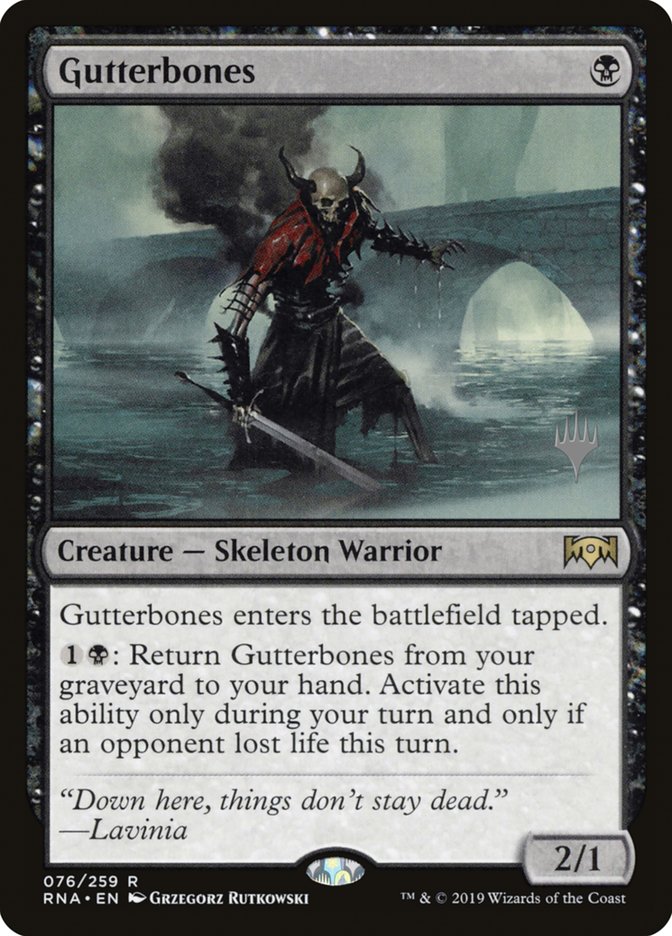 Gutterbones (Promo Pack) [Ravnica Allegiance Promos] | The CG Realm