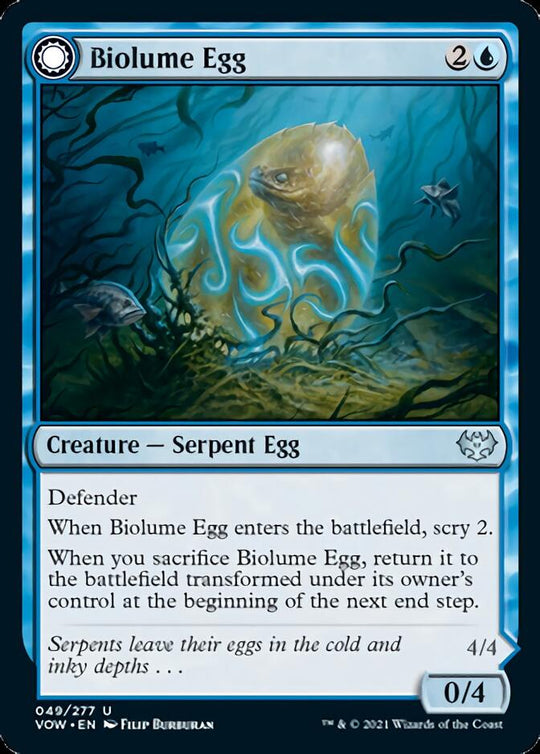 Biolume Egg (VOW-049) - Innistrad: Crimson Vow: (Double Faced Transform)