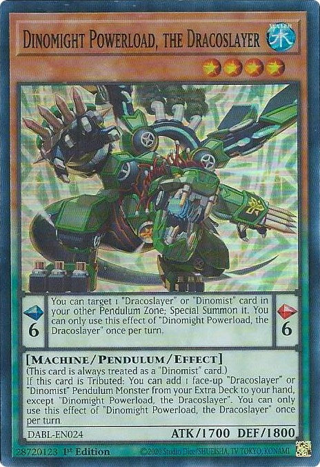 Dinomight Powerload, the Dracoslayer [DABL-EN024] Super Rare | The CG Realm