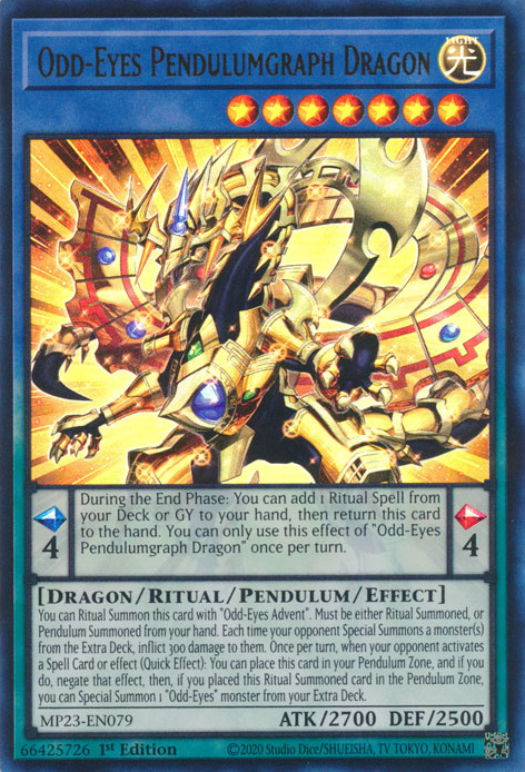 Odd-Eyes Pendulumgraph Dragon [MP23-EN079] Ultra Rare | The CG Realm