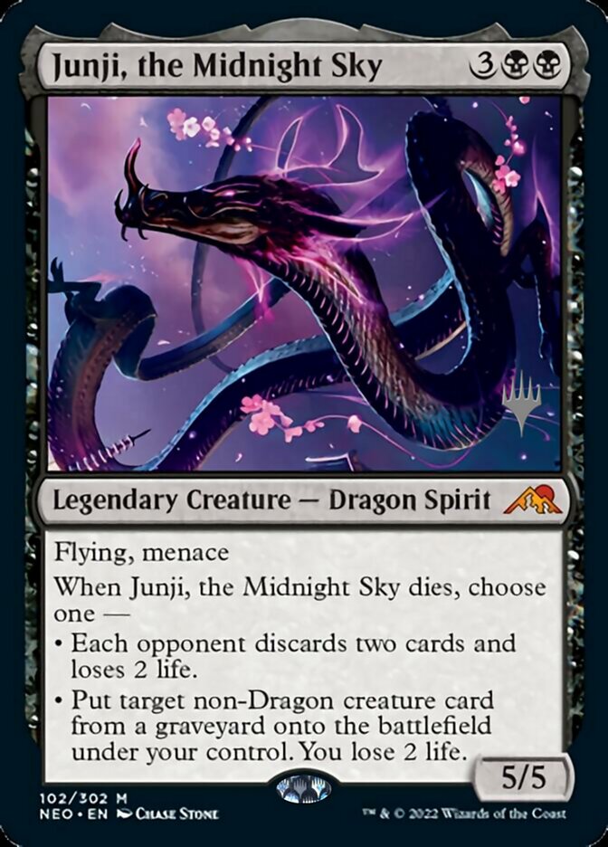 Junji, the Midnight Sky (Promo Pack) [Kamigawa: Neon Dynasty Promos] | The CG Realm