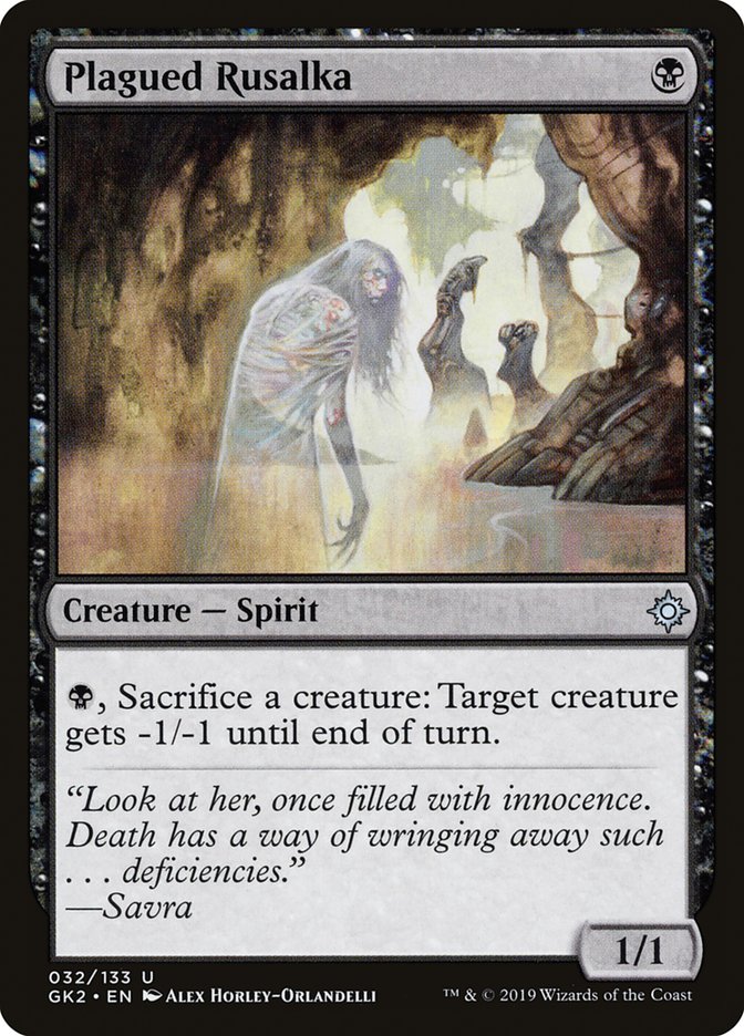 Plagued Rusalka [Ravnica Allegiance Guild Kit] | The CG Realm