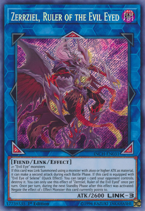 Zerrziel, Ruler of the Evil Eyed [INCH-EN031] Secret Rare | The CG Realm