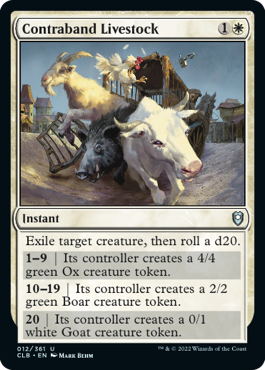 Contraband Livestock [Commander Legends: Battle for Baldur's Gate] | The CG Realm