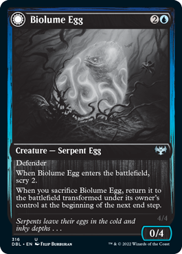Biolume Egg (DBL-316) - Innistrad: Double Feature: (Double Faced Transform)