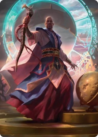 Teferi, Who Slows the Sunset Art Card [Innistrad: Midnight Hunt Art Series] | The CG Realm