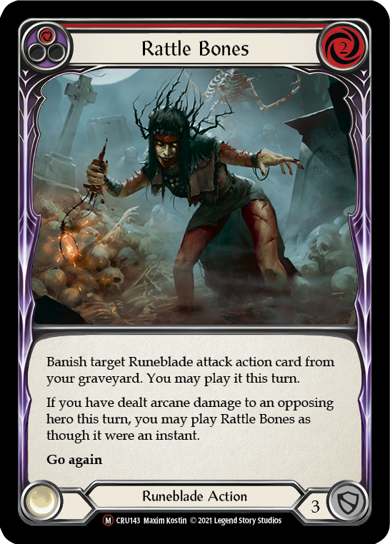 Rattle Bones [U-CRU143] (Crucible of War Unlimited)  Unlimited Rainbow Foil | The CG Realm