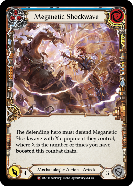 Meganetic Shockwave [U-CRU103] (Crucible of War Unlimited)  Unlimited Rainbow Foil | The CG Realm