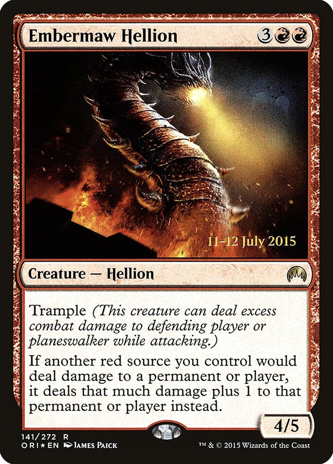 Embermaw Hellion [Magic Origins Prerelease Promos] | The CG Realm