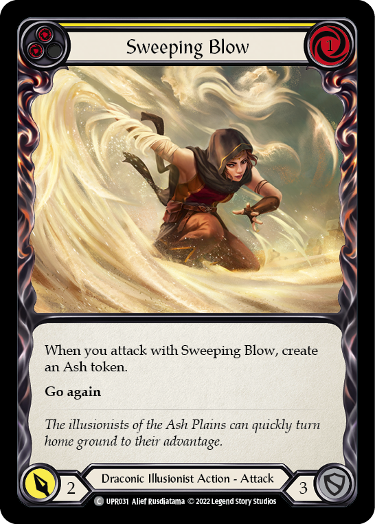 Sweeping Blow (Yellow) [UPR031] (Uprising)  Rainbow Foil | The CG Realm