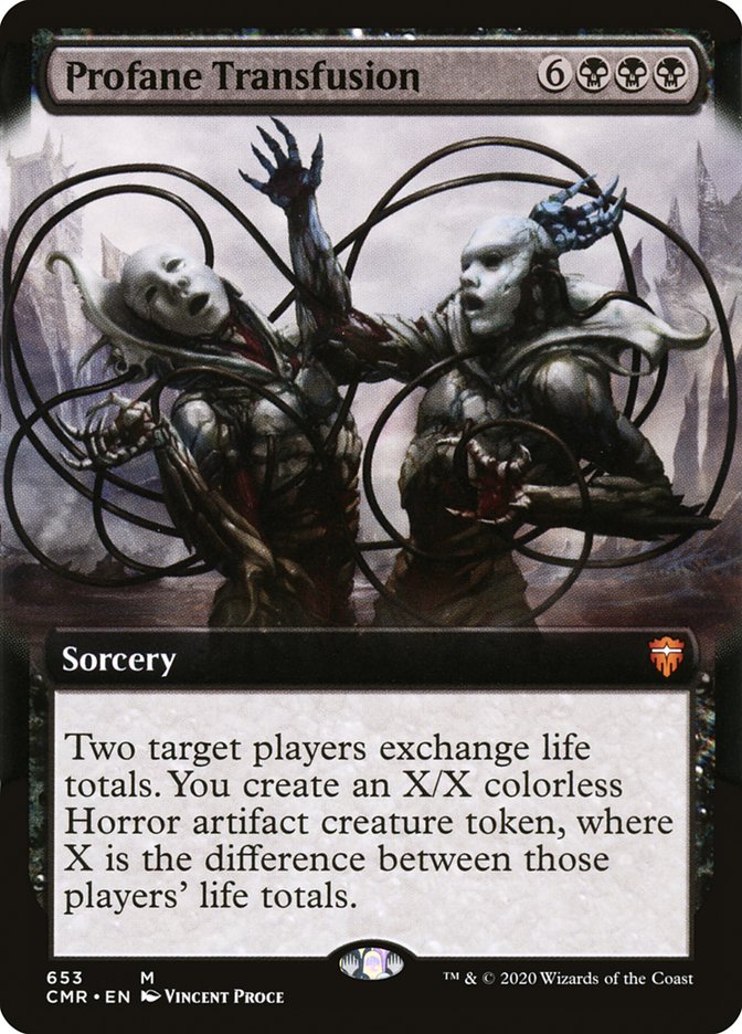 Profane Transfusion (Extended Art) [Commander Legends] | The CG Realm