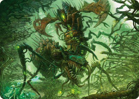 Skyscythe Engulfer Art Card [Phyrexia: All Will Be One Art Series] | The CG Realm