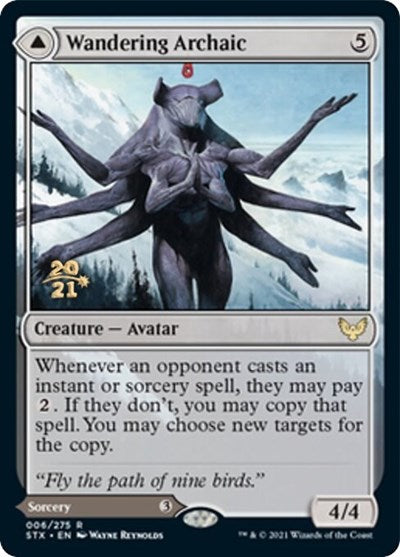 Wandering Archaic (PRE-006) - Strixhaven: School of Mages Promos Foil