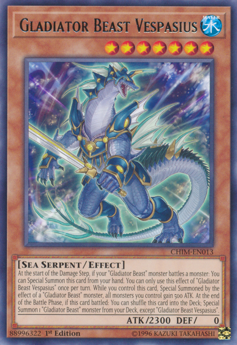 Gladiator Beast Vespasius [CHIM-EN013] Rare | The CG Realm