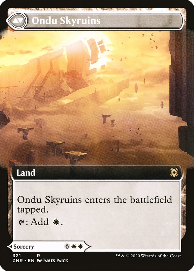 Ondu Inversion (Extended Art) (ZNR-321) - Zendikar Rising: (Extended Art)