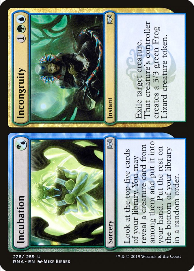 Incubation // Incongruity [Ravnica Allegiance] | The CG Realm