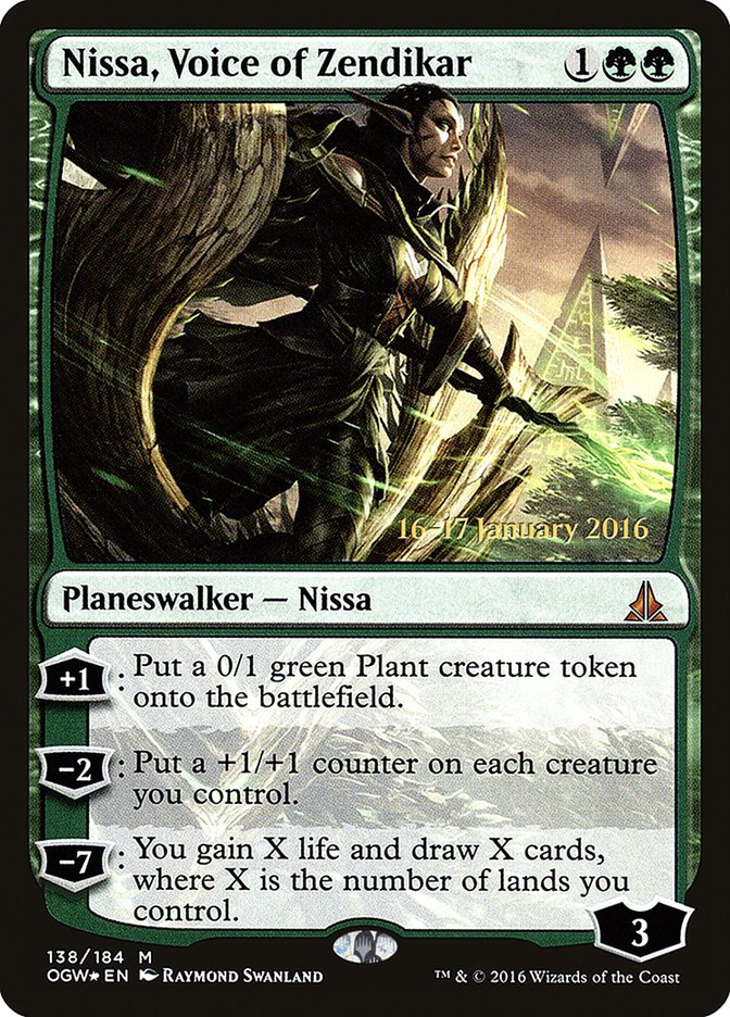 Nissa, Voice of Zendikar [Oath of the Gatewatch Prerelease Promos] | The CG Realm