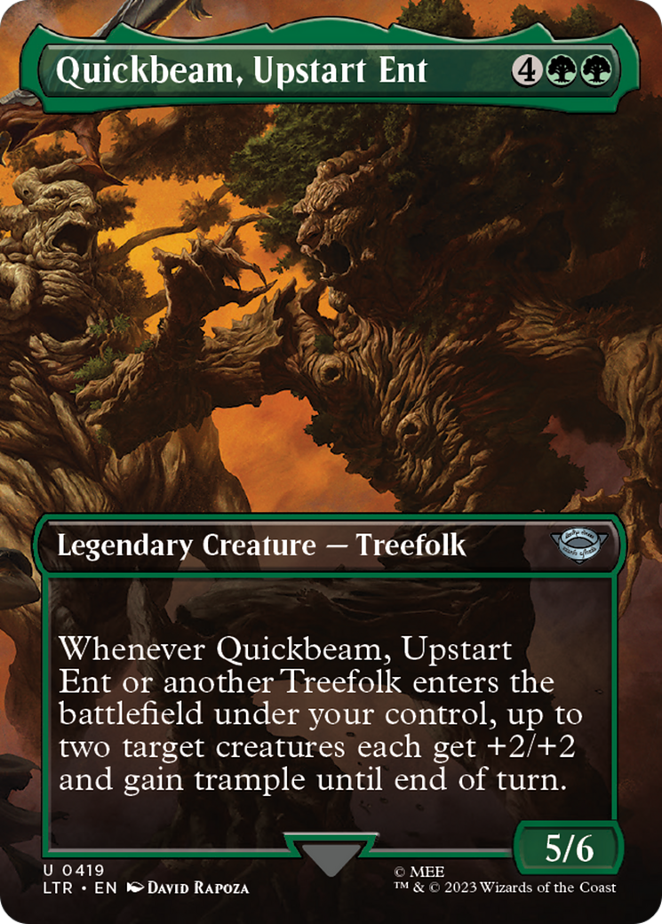 Quickbeam, Upstart Ent (Borderless Alternate Art) [The Lord of the Rings: Tales of Middle-Earth] | The CG Realm