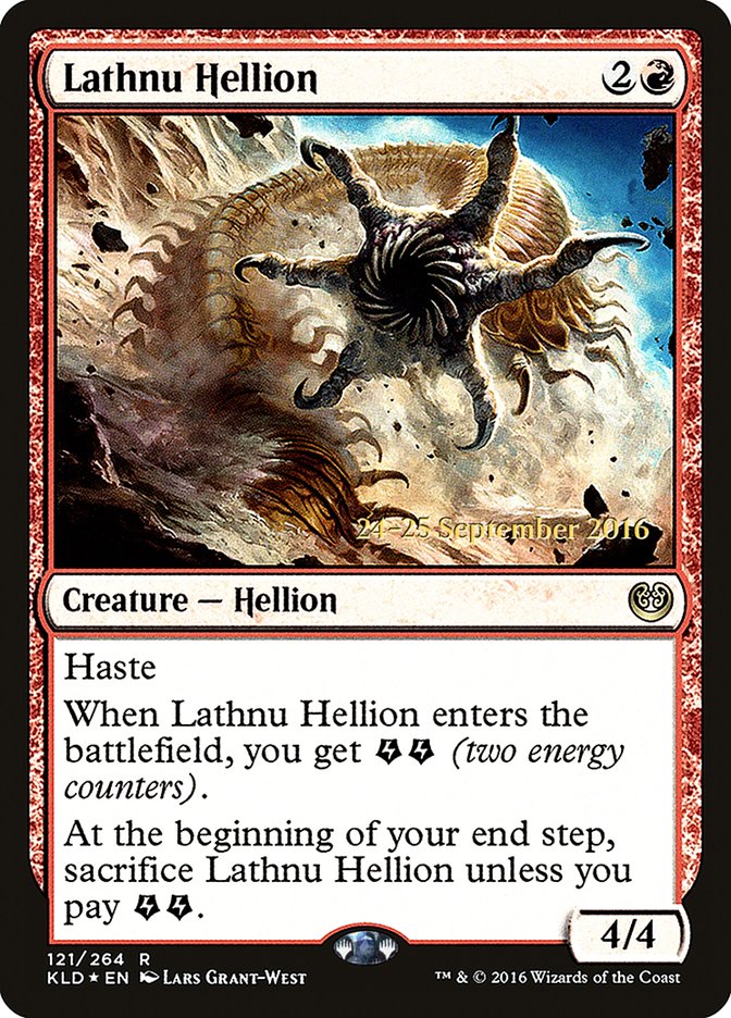 Lathnu Hellion [Kaladesh Prerelease Promos] | The CG Realm