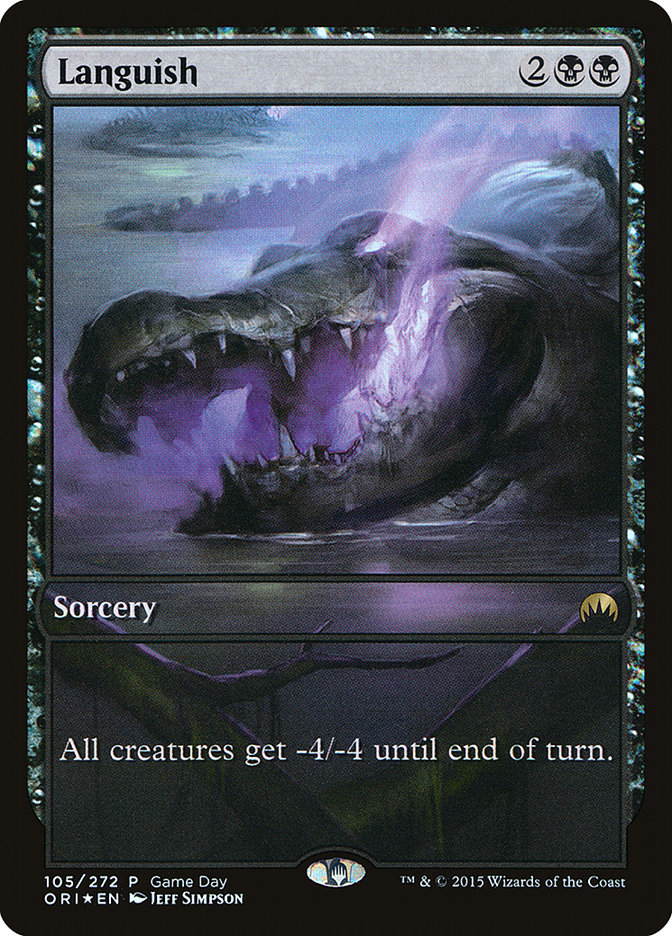 Languish (Game Day) (Full Art) [Magic Origins Promos] | The CG Realm