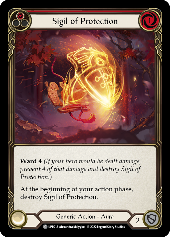 Sigil of Protection (Red) [UPR218] (Uprising)  Rainbow Foil | The CG Realm