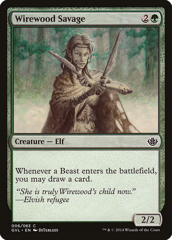 Wirewood Savage (Garruk vs. Liliana) [Duel Decks Anthology] | The CG Realm