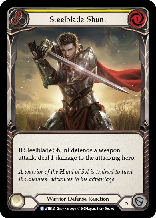 Steelblade Shunt (Yellow) [U-WTR127] (Welcome to Rathe Unlimited)  Unlimited Normal | The CG Realm