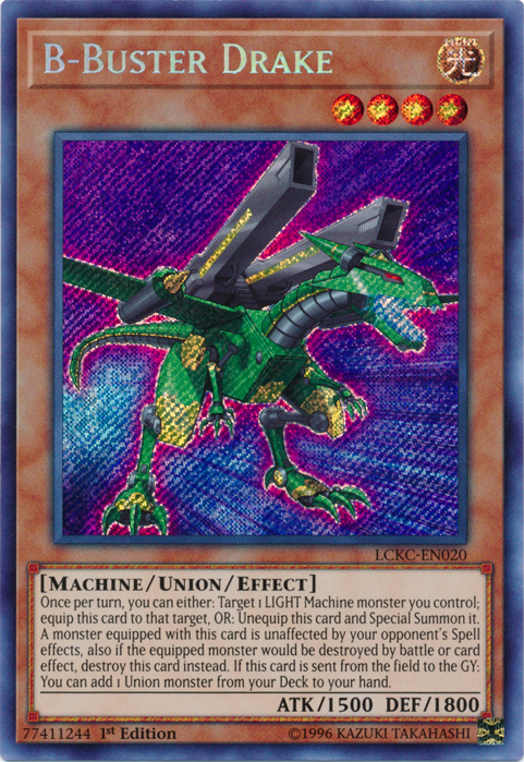 B-Buster Drake [LCKC-EN020] Secret Rare | The CG Realm