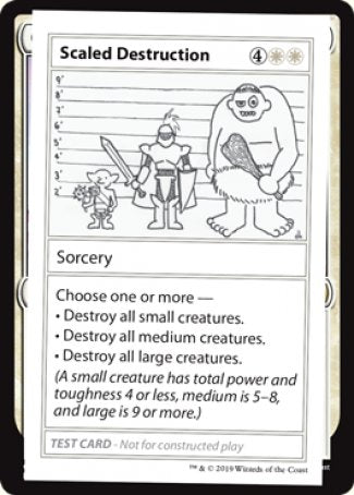 Scaled Destruction (2021 Edition) [Mystery Booster Playtest Cards] | The CG Realm