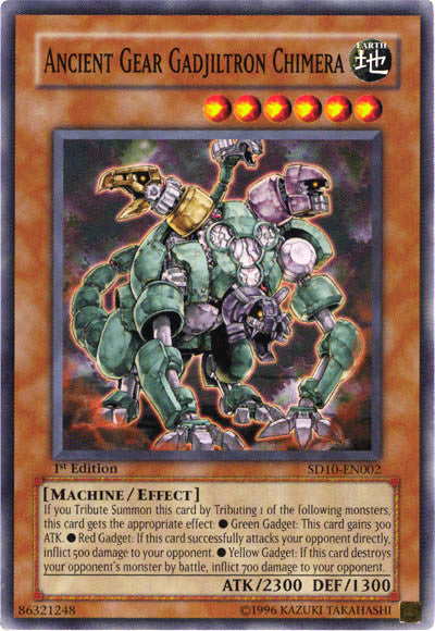 Ancient Gear Gadjiltron Chimera [SD10-EN002] Common | The CG Realm