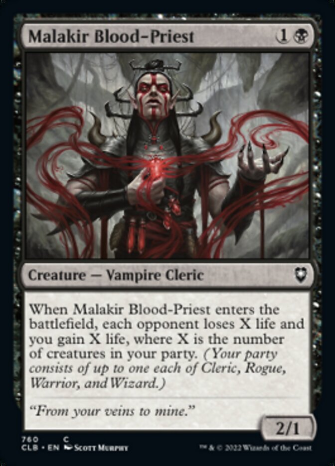 Malakir Blood-Priest [Commander Legends: Battle for Baldur's Gate] | The CG Realm