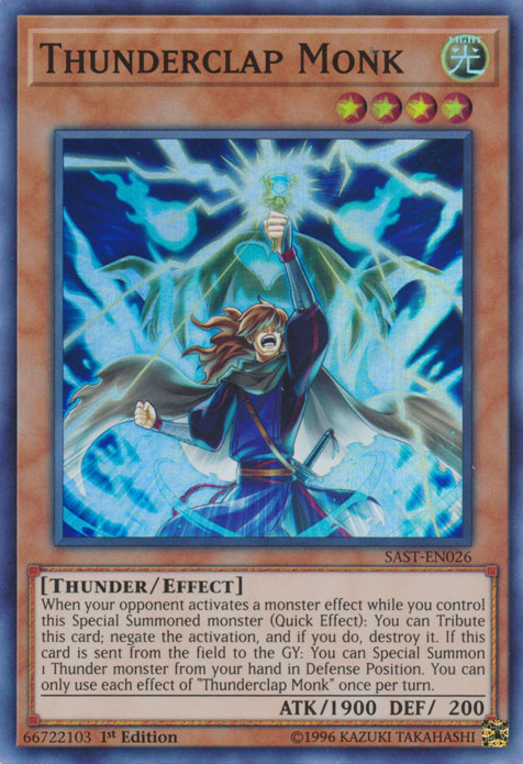 Thunderclap Monk [SAST-EN026] Super Rare | The CG Realm