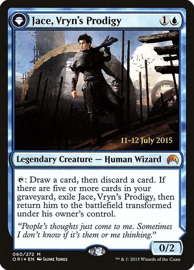 Jace, Vryn's Prodigy (PRE-060) - Magic Origins Promos: (originpwdfc) Foil